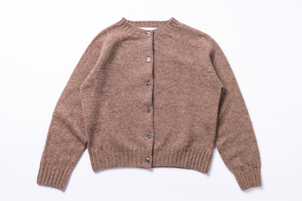 Beige Cardigan on a white background