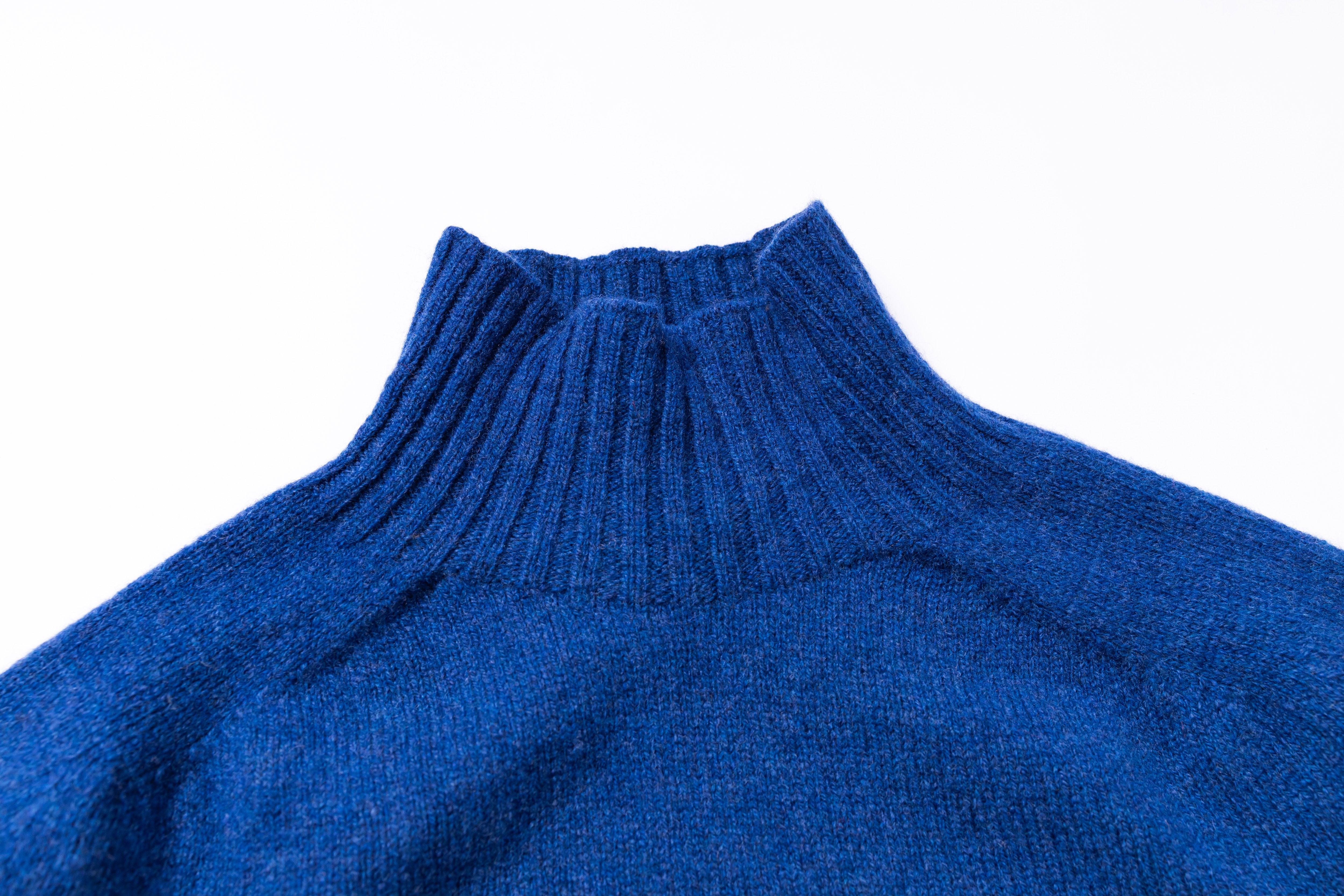 HARLEY OF SCOTLAND - Ladies Superfine Lambswool Mock Neck in Noss-2
