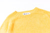 Yellow textured shirt with Harley logo on a white background