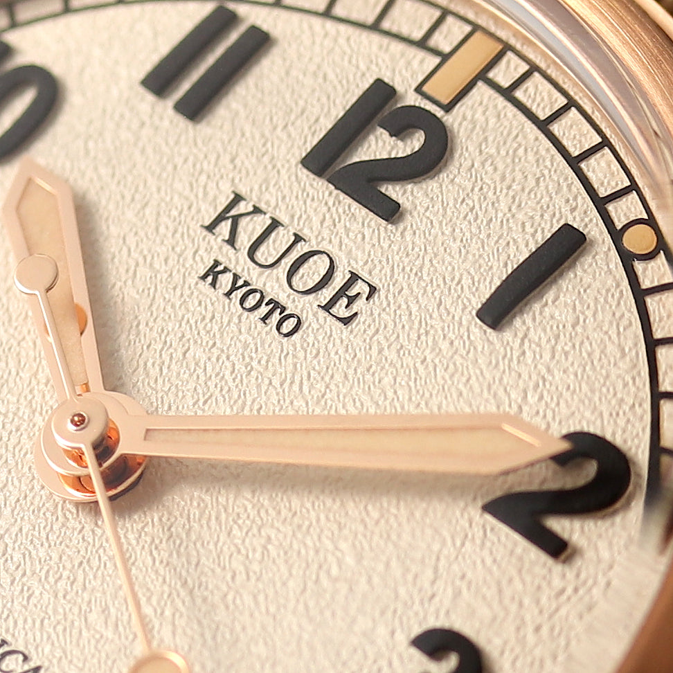 KUOE - Old Smith 90-002 35mm Bronze Case Ivory Dial No-Date Khaki x Red Nato