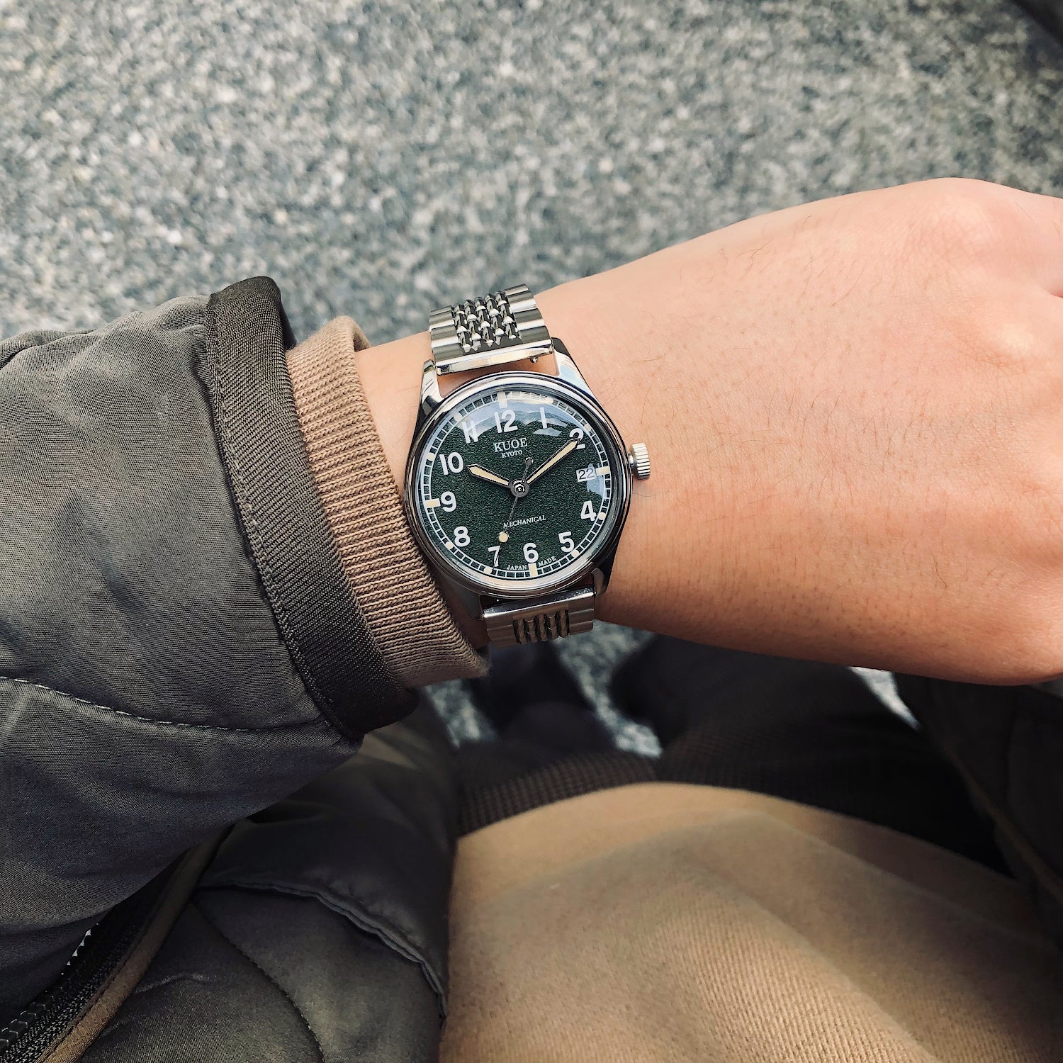 KUOE - Old Smith 90-002 Automatic, Green Dial No-Date with KUOE - Old Smith 90-002 Automatic, Green Dial No-Date with