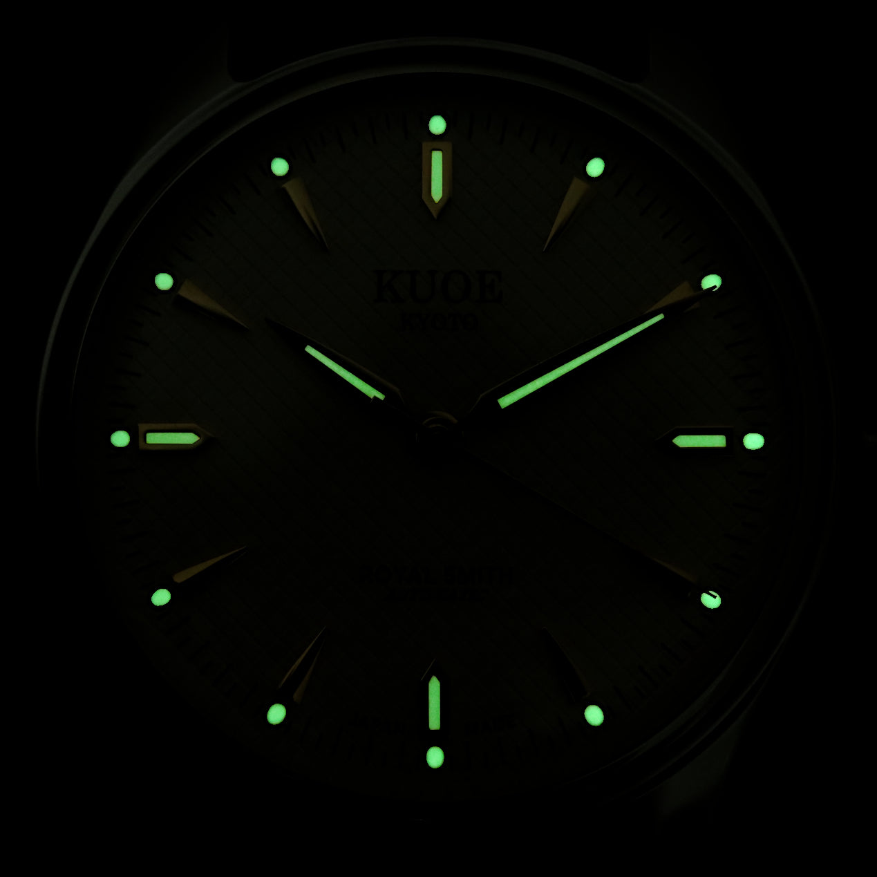 KUOE - Royal Smith 90-006 Silver Case Black Dial