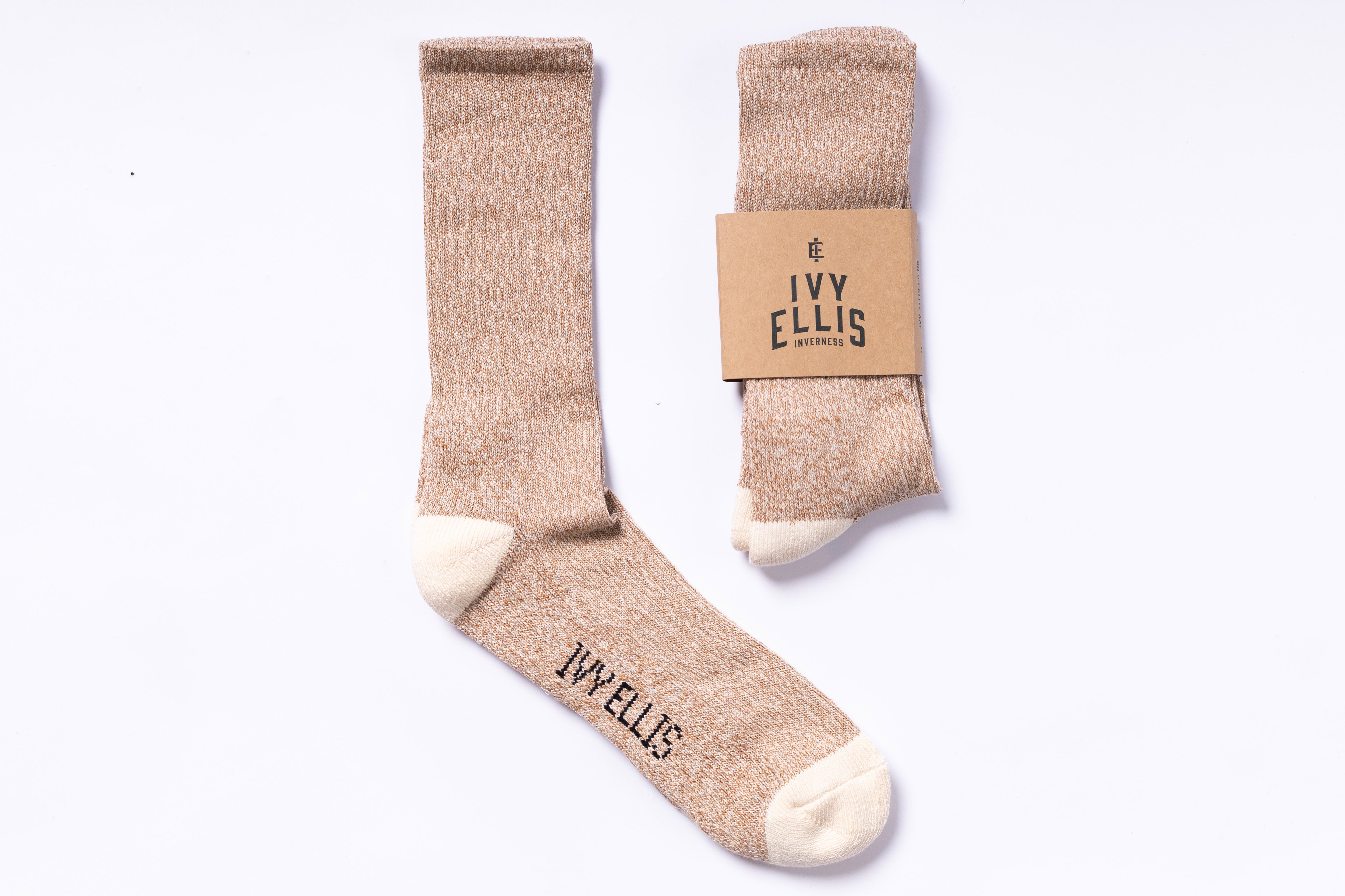 IVY ELLIS - Men's Crew Length Socks Dawnwall-1