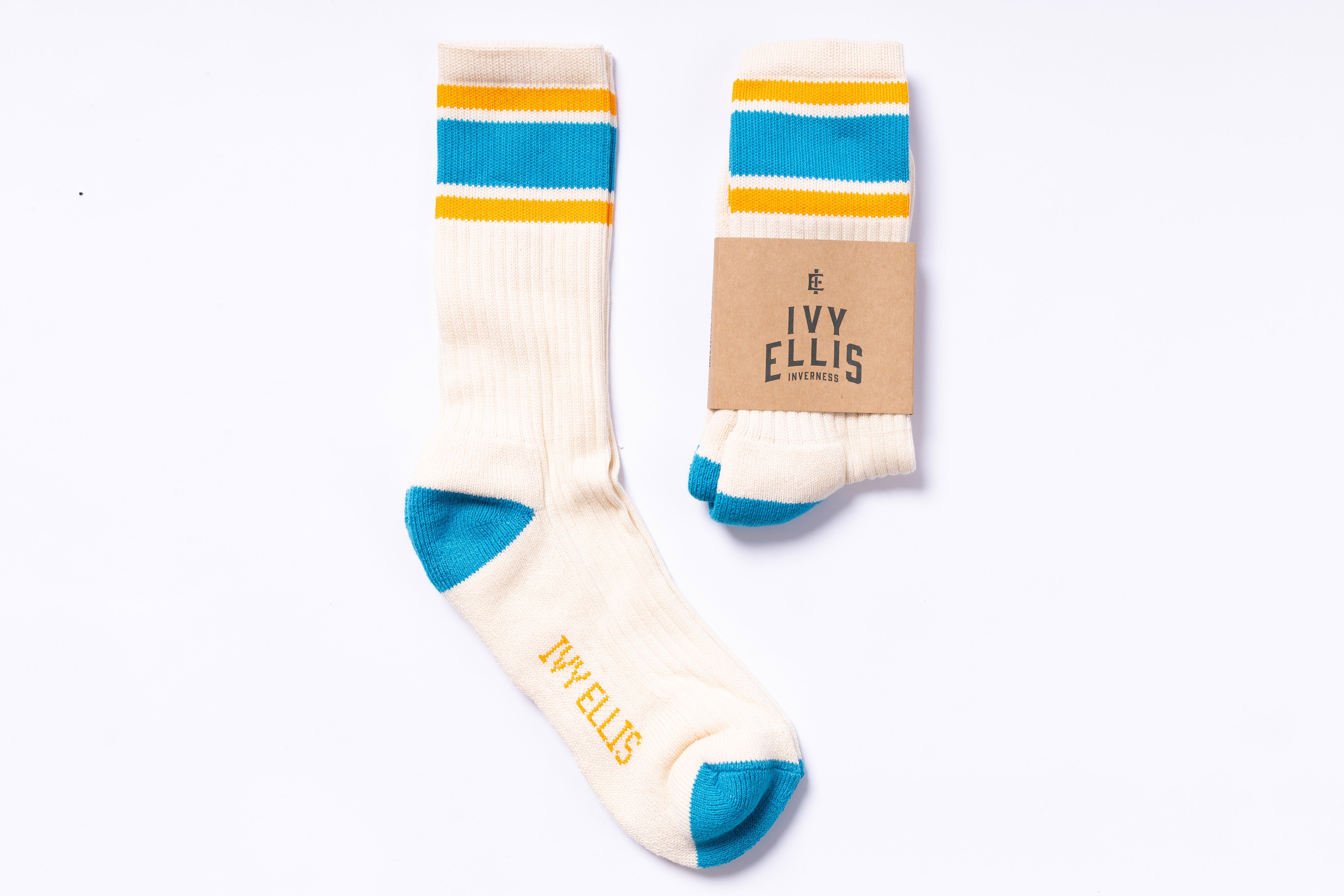 IVY ELLIS - Men's Crew Length Socks Starr-1