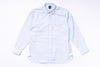 Light blue checkered shirt on a white background