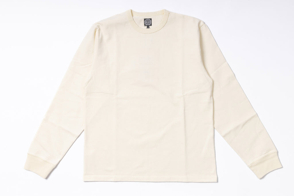 Beige long-sleeve shirt on a white background
