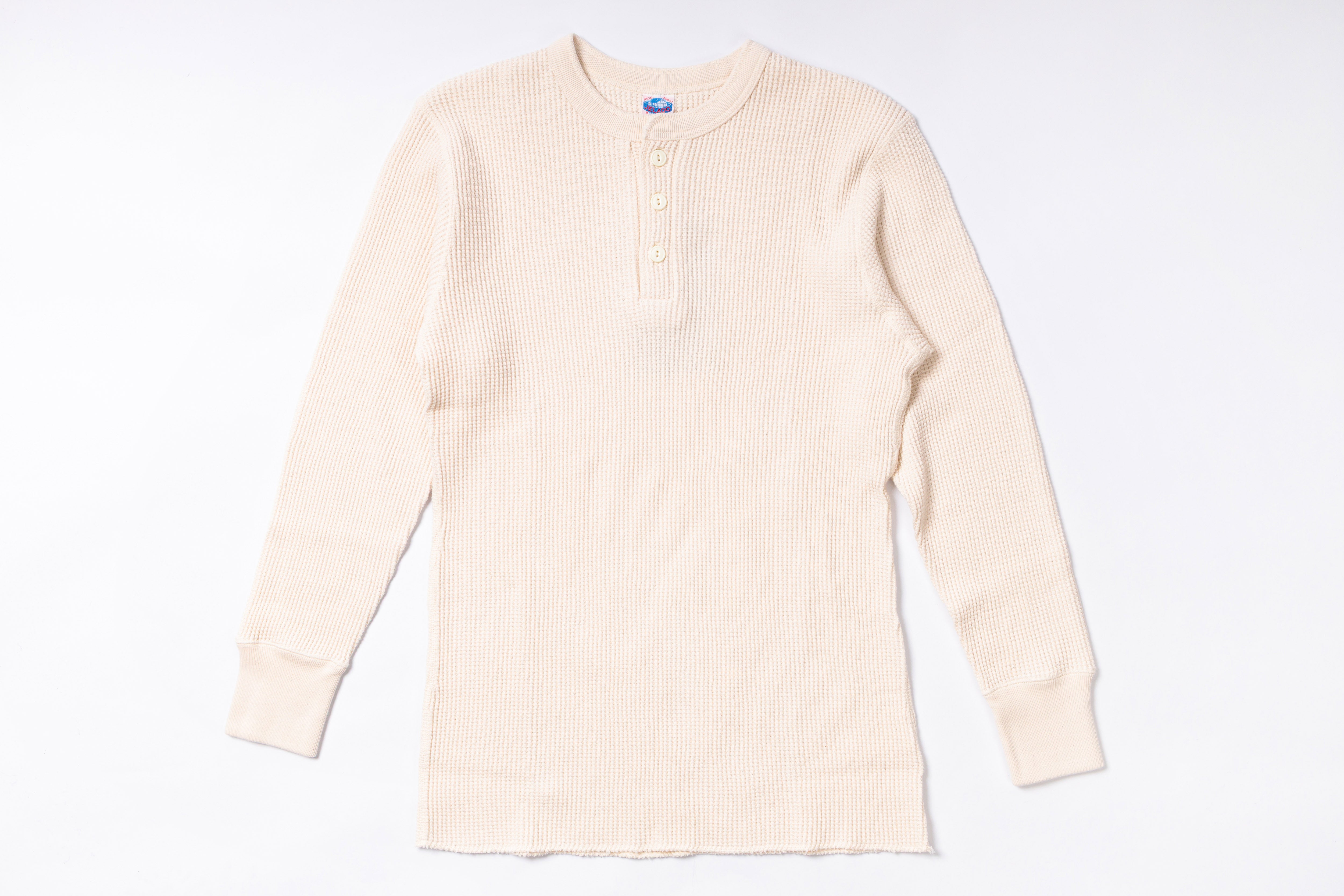 Beige long-sleeve shirt on a white background