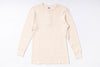Beige long-sleeve shirt on a white background