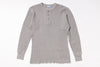 Gray long-sleeve shirt on a white background