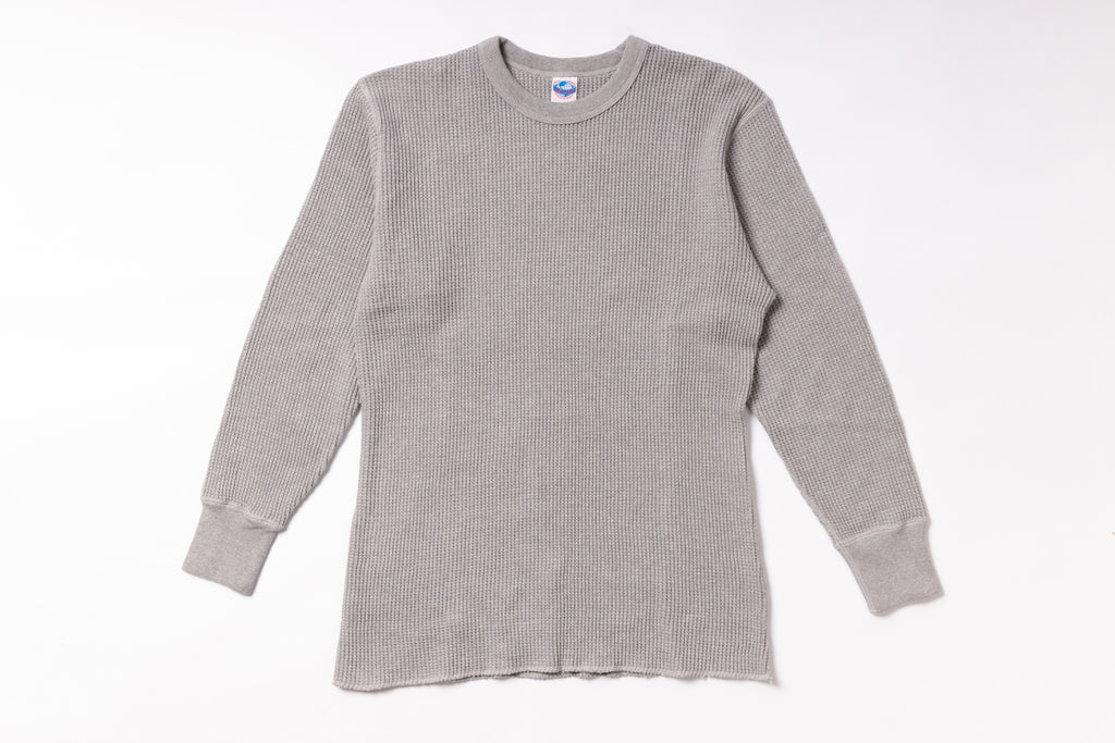 Gray long-sleeve shirt on a white background