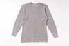 Gray long-sleeve shirt on a white background