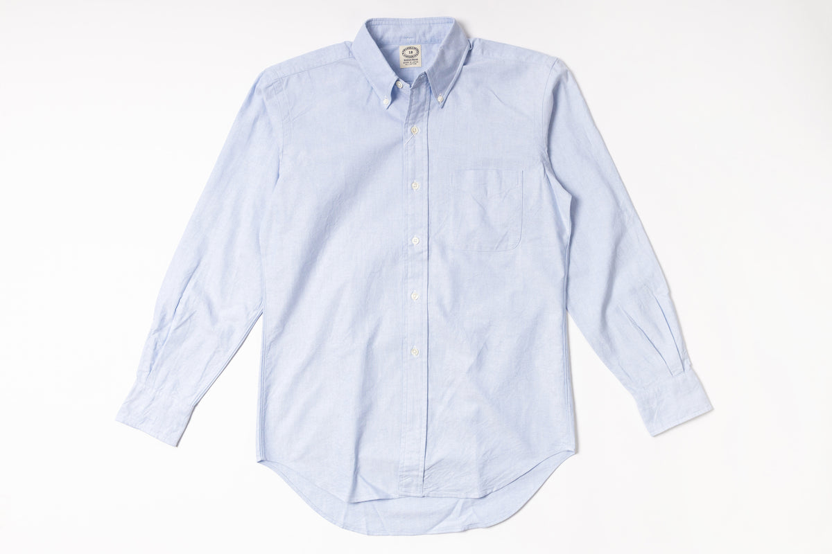 Blue Oxford Shirt on a white background