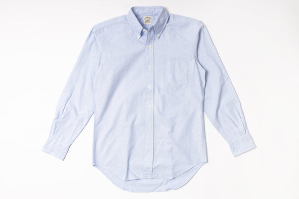 Blue Oxford Shirt on a white background
