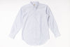 Oxford Shirt with Blue stripes on a white background
