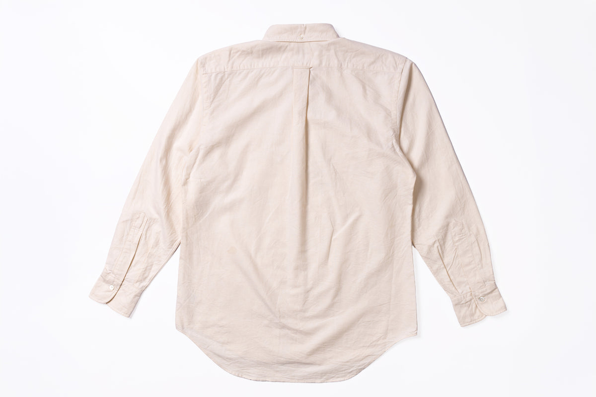 KAMAKURA SHIRTS - Vintage Ivy Ecru Oxford-5