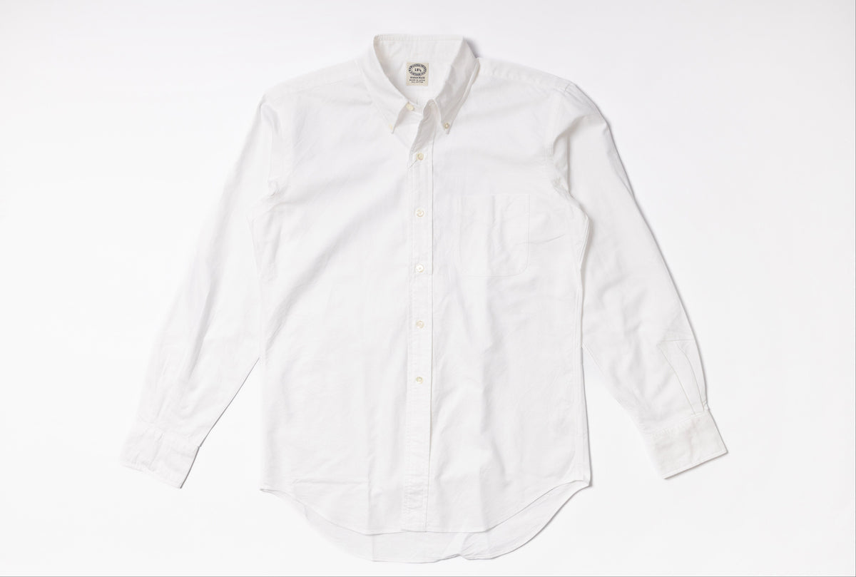 White Oxford Shirt on a white background