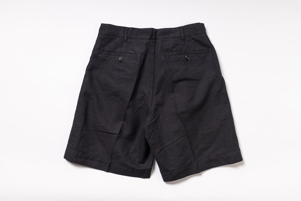 Black shorts on a white background