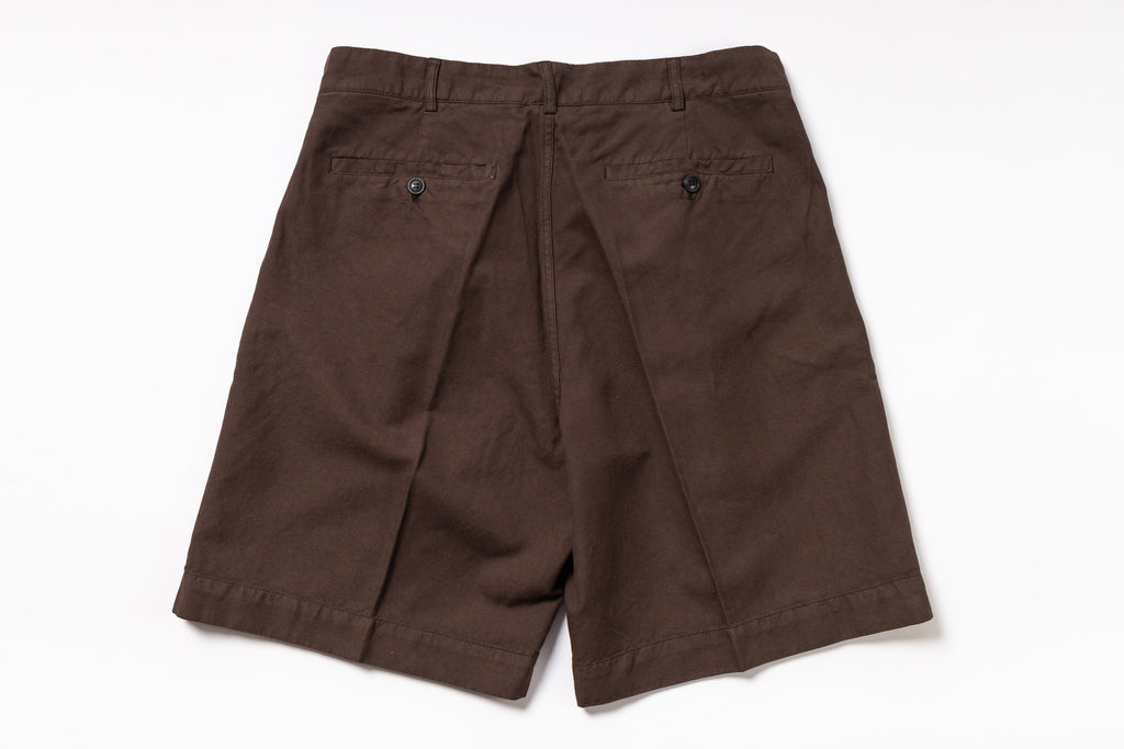 Brown shorts on a white background