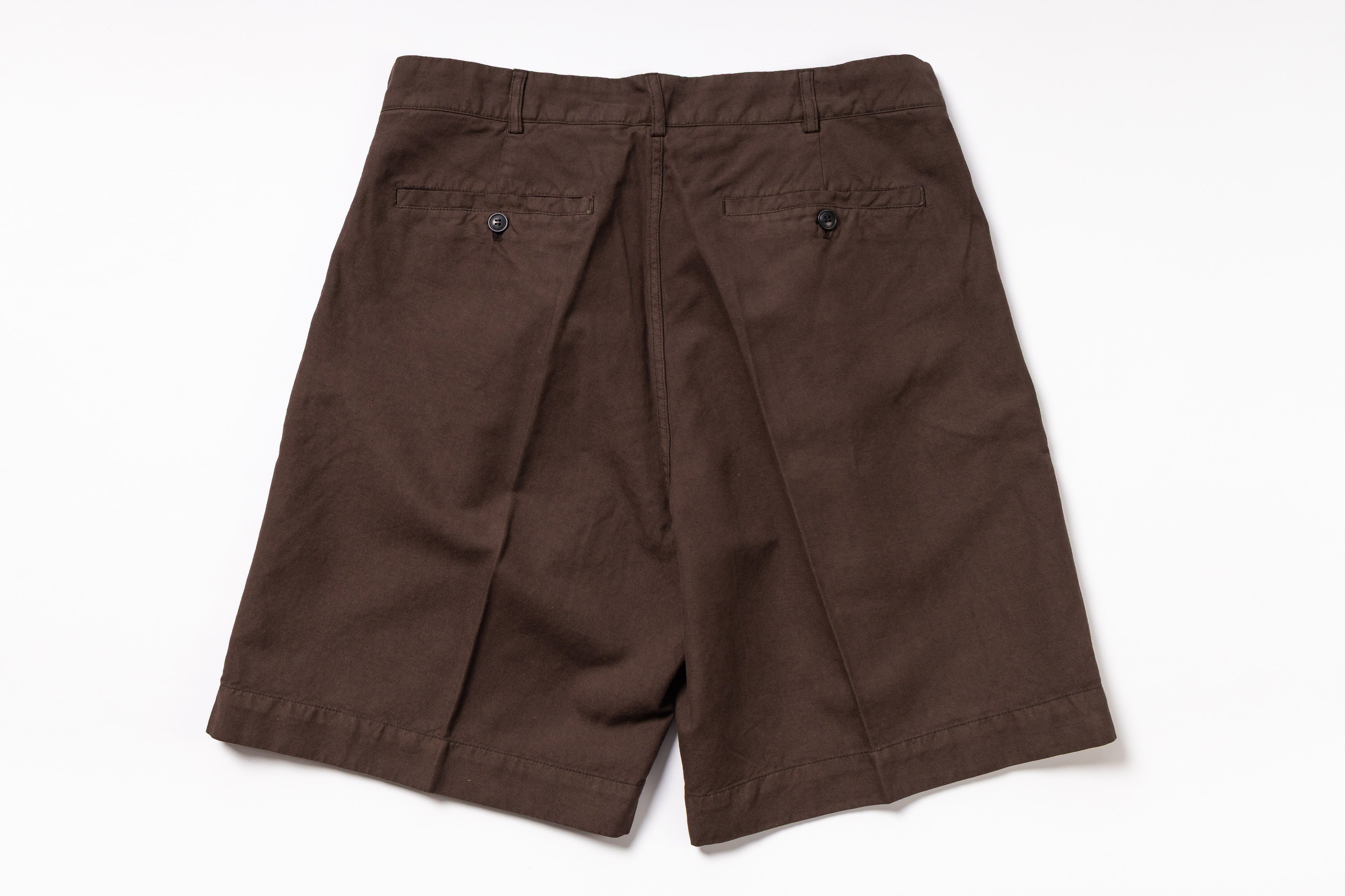 Brown shorts on a white background