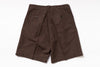 Brown shorts on a white background