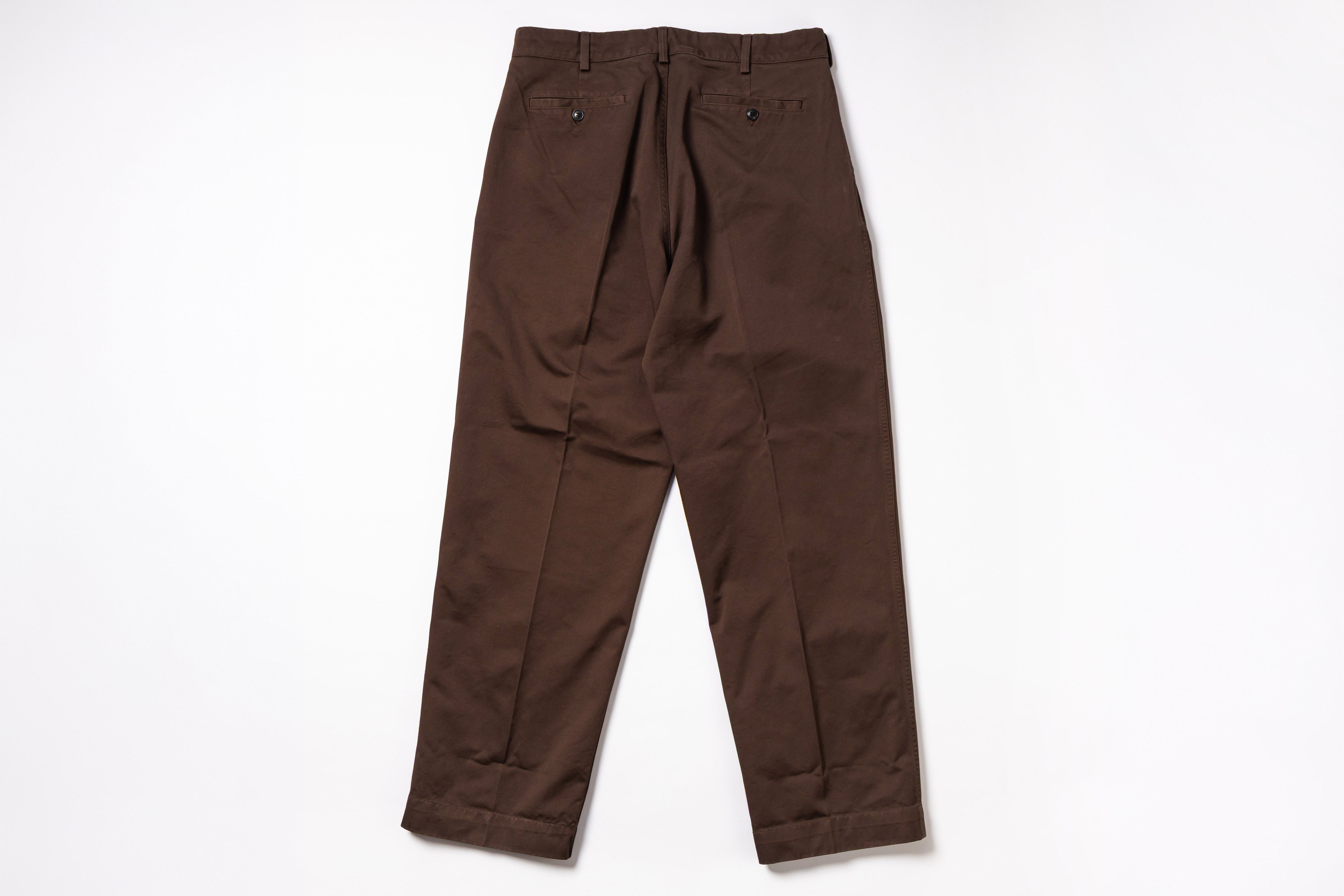 Brown pants on a white background