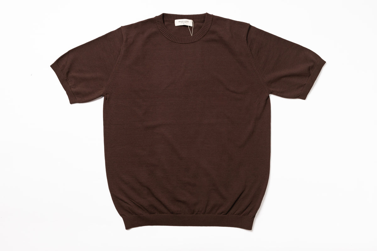 Brown t-shirt on a white background