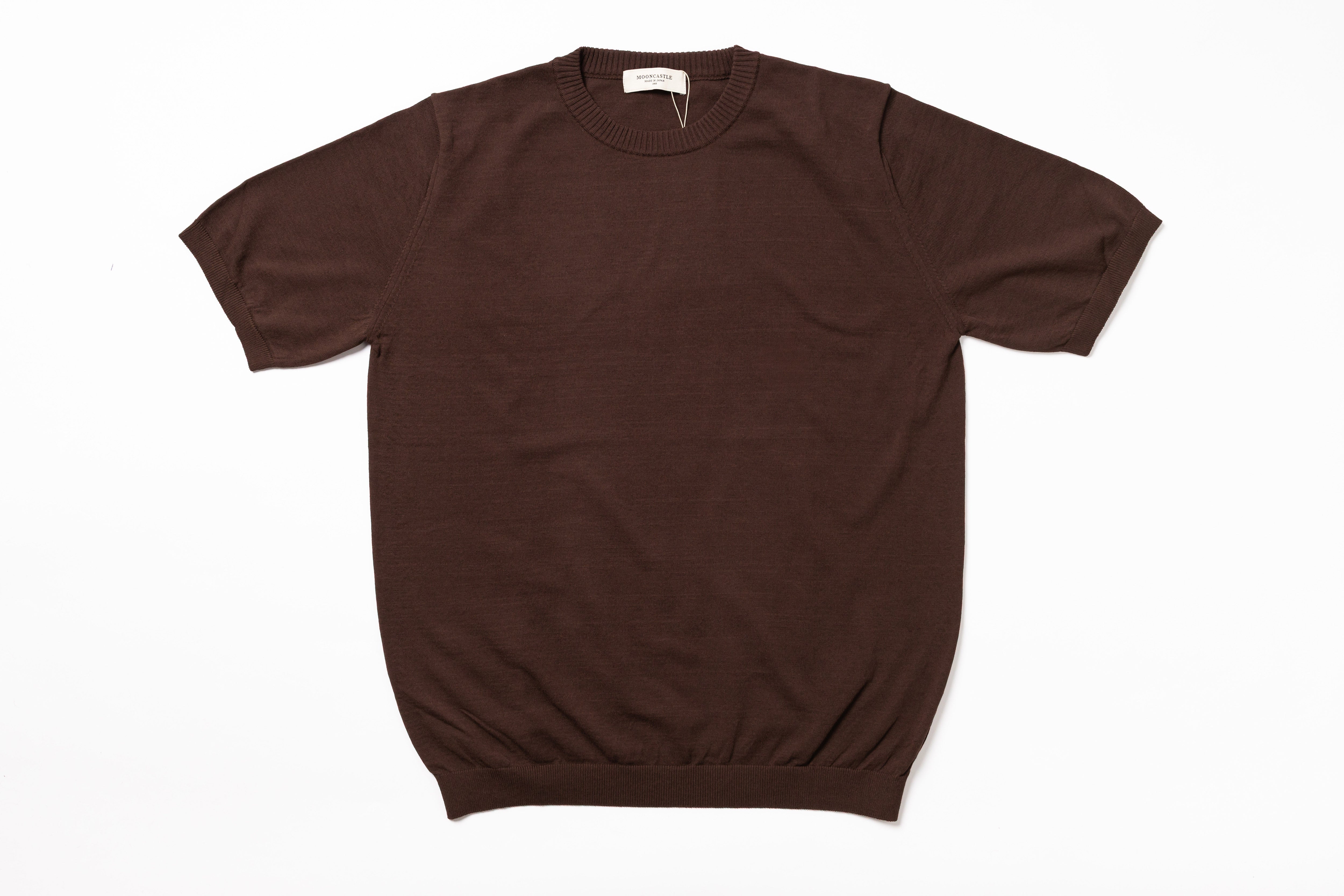 Brown t-shirt on a white background