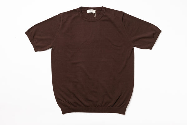 Brown t-shirt on a white background