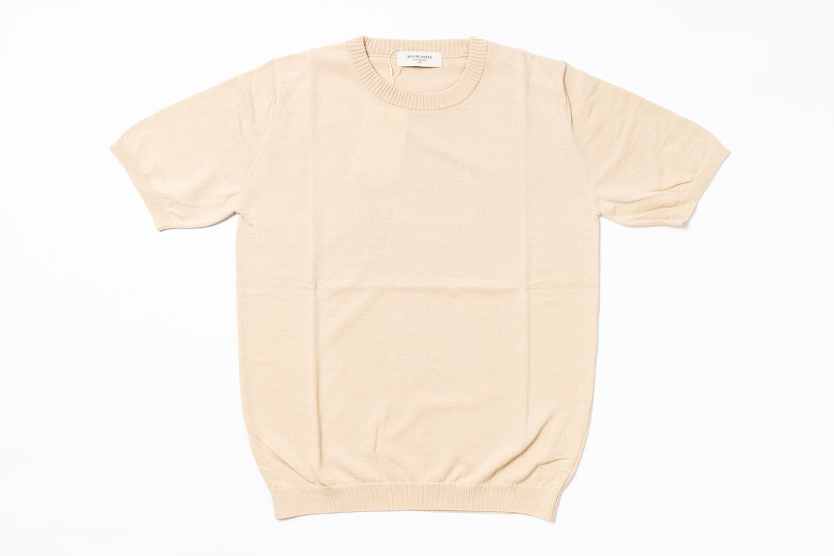 Beige t-shirt on a white background
