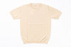Beige t-shirt on a white background