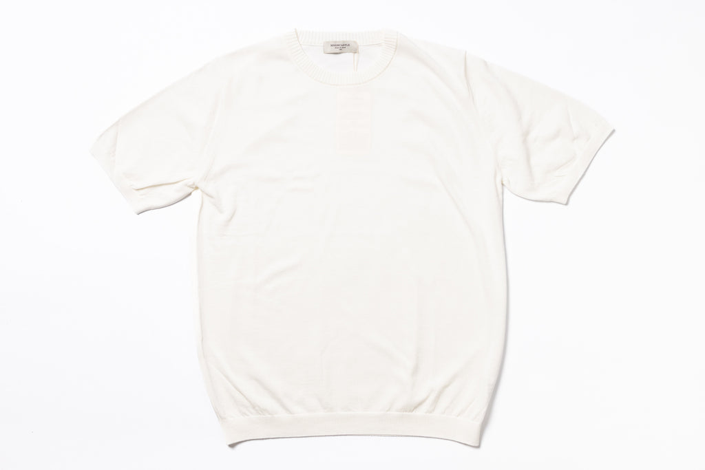 White t-shirt on a white background