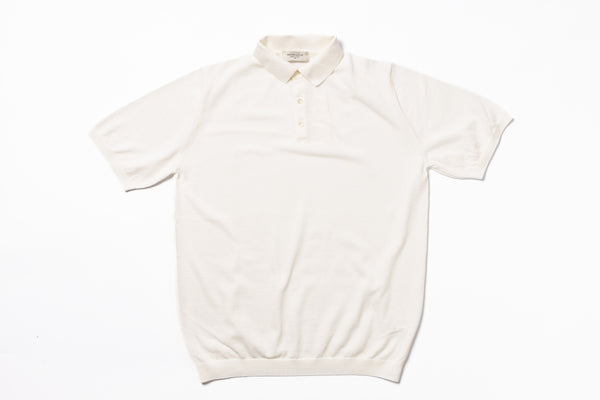 White polo shirt on a white background