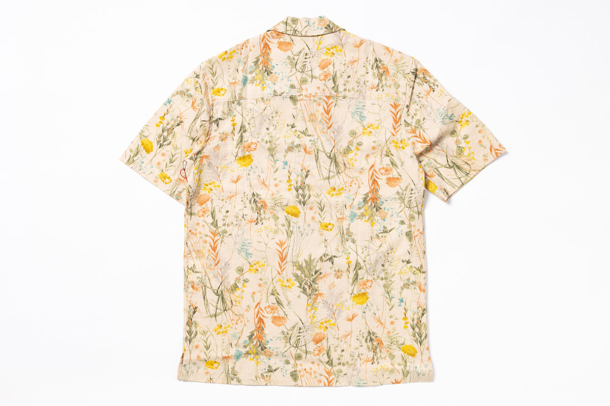 Floral patterned shirt on a white background