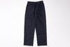 Dark blue jeans on a white background