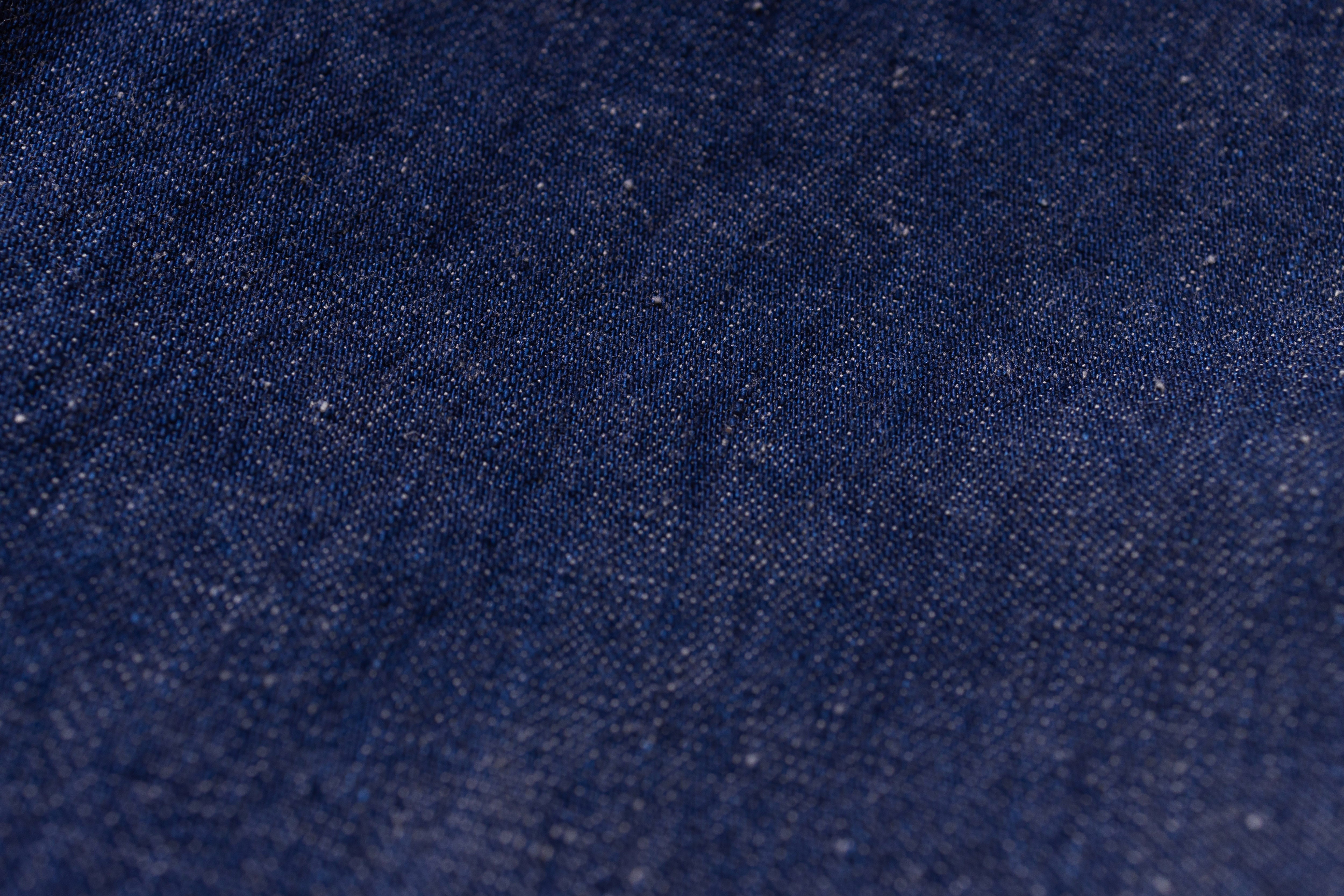 Close-up of dark blue fabric texture