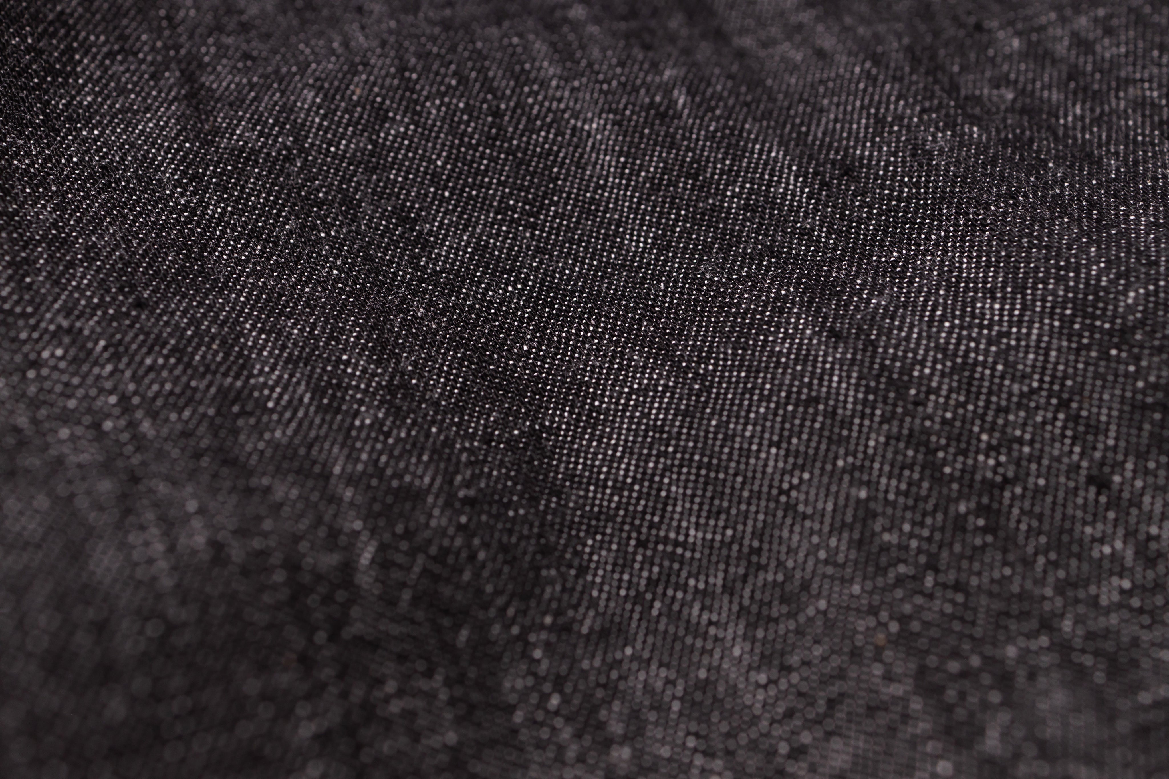 Close-up of black fabric texture
