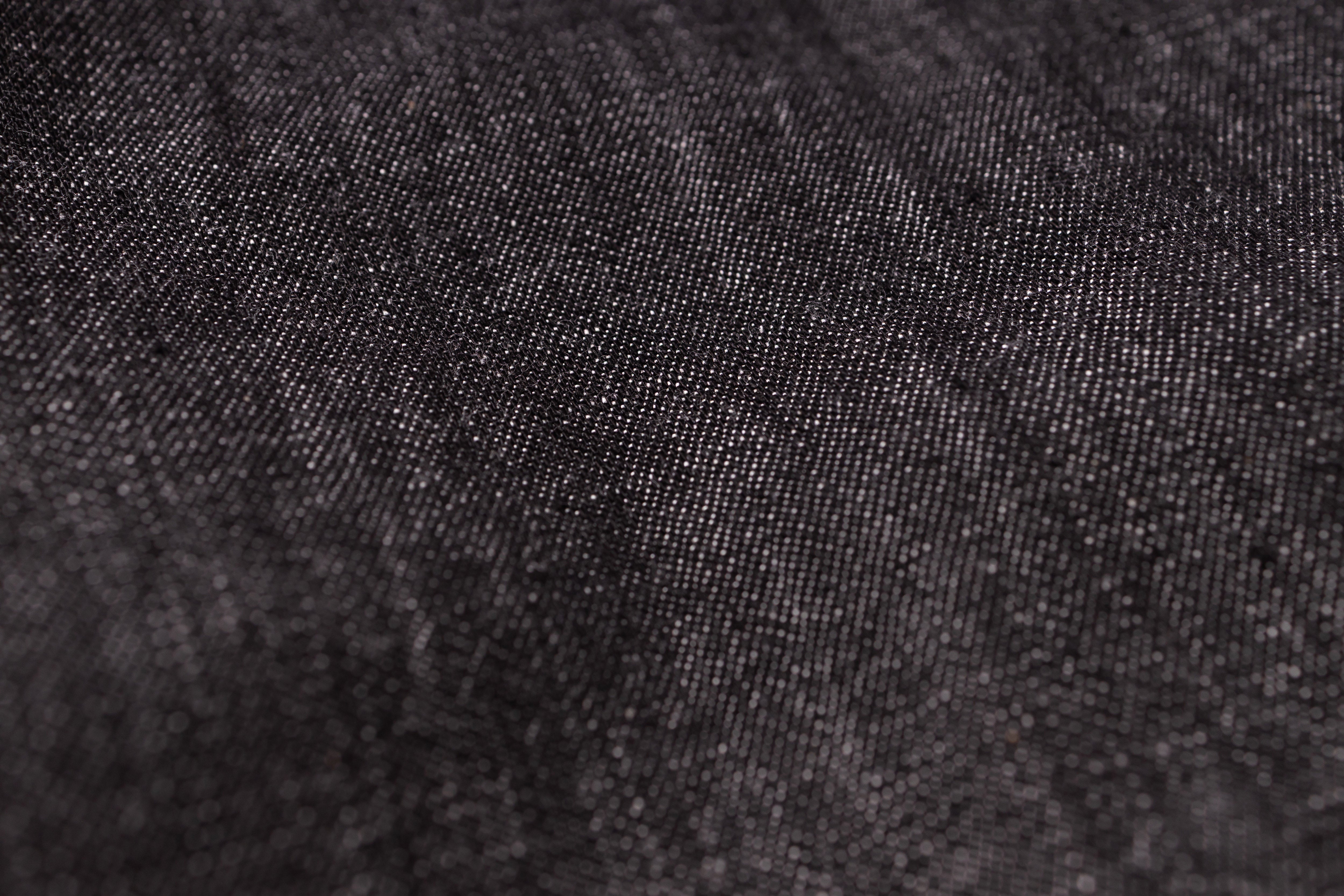 Close-up of black fabric texture