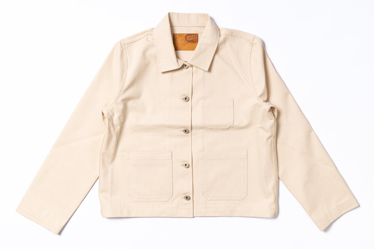 NAKED & FAMOUS DENIM - Ladies Gracie Jacket in Hard Twist Organic Herr ...