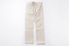 Ecru jeans on a white background