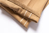 Folded brown fabric on a white background