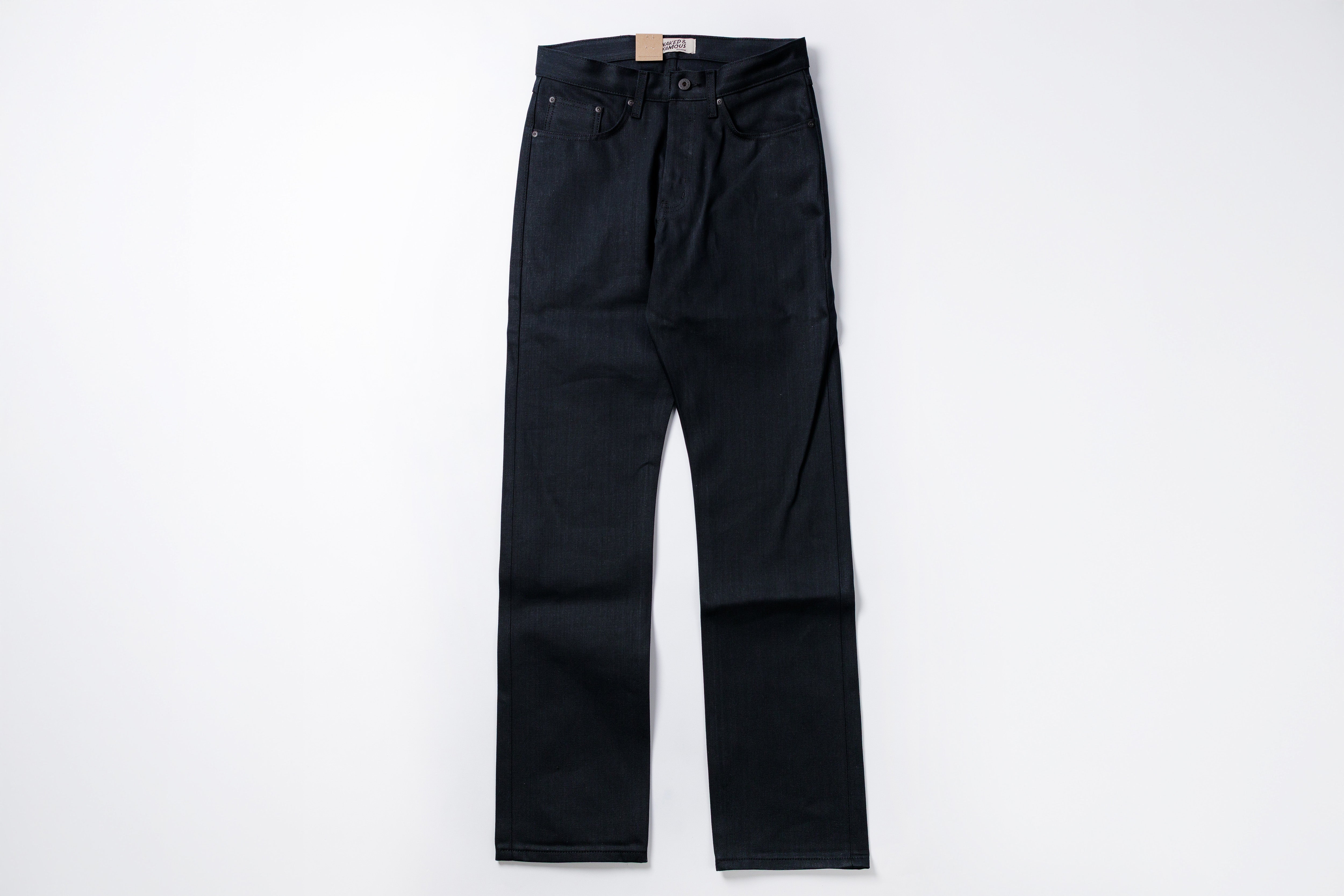 Black pants on a white background