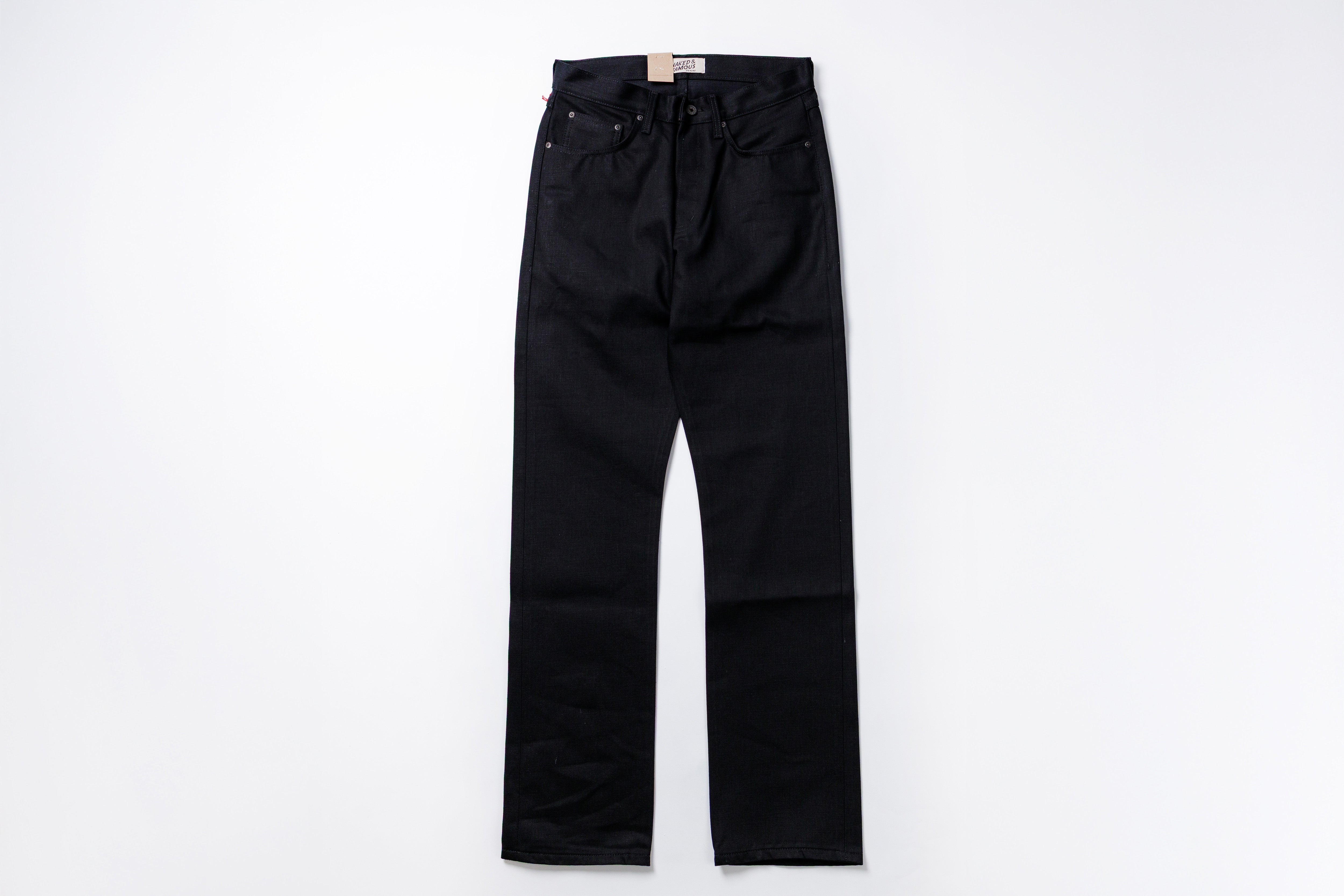 NAKED & FAMOUS DENIM - True Guy - Solid Black Selvedge