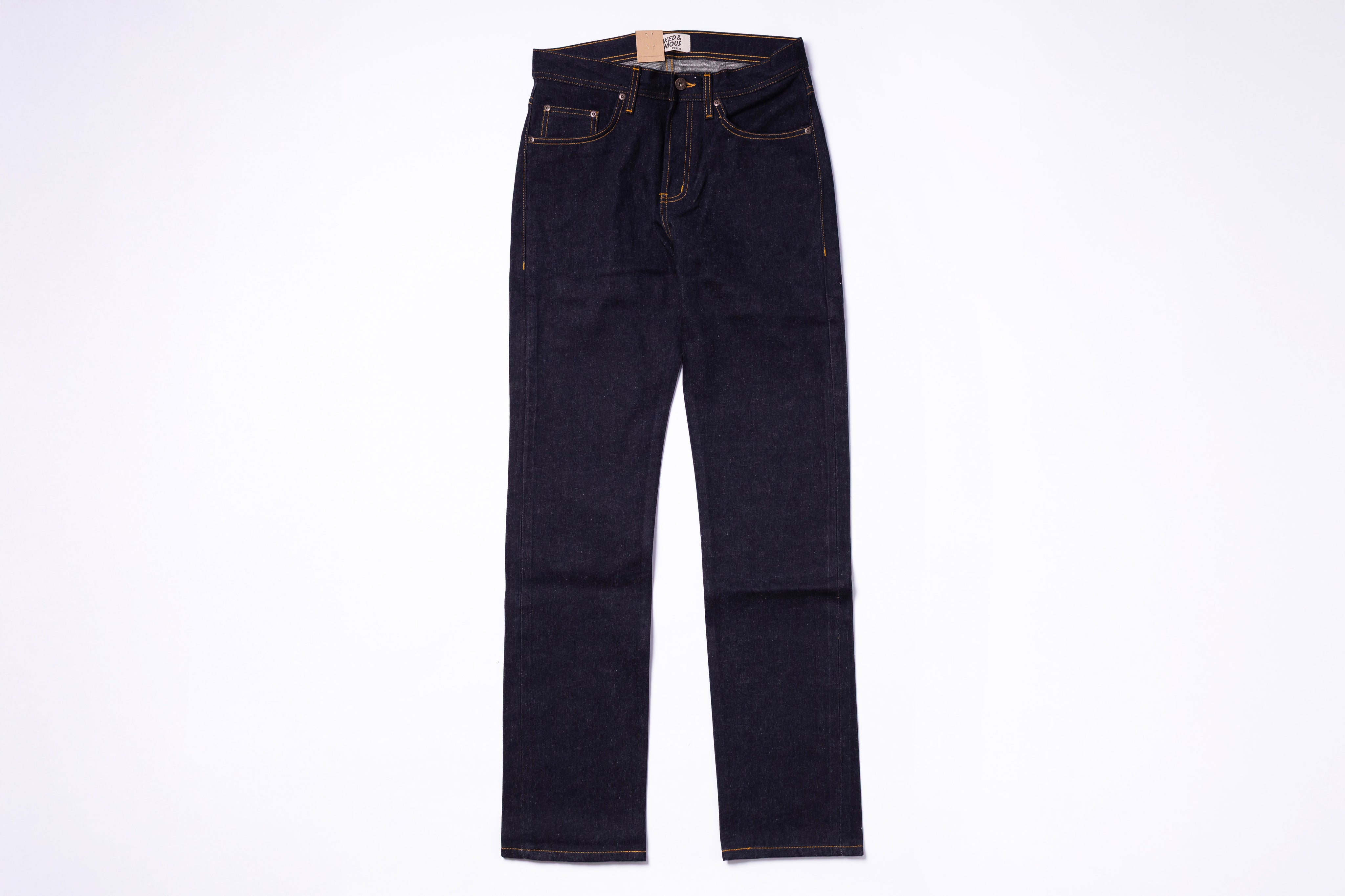 Black jeans on a white background