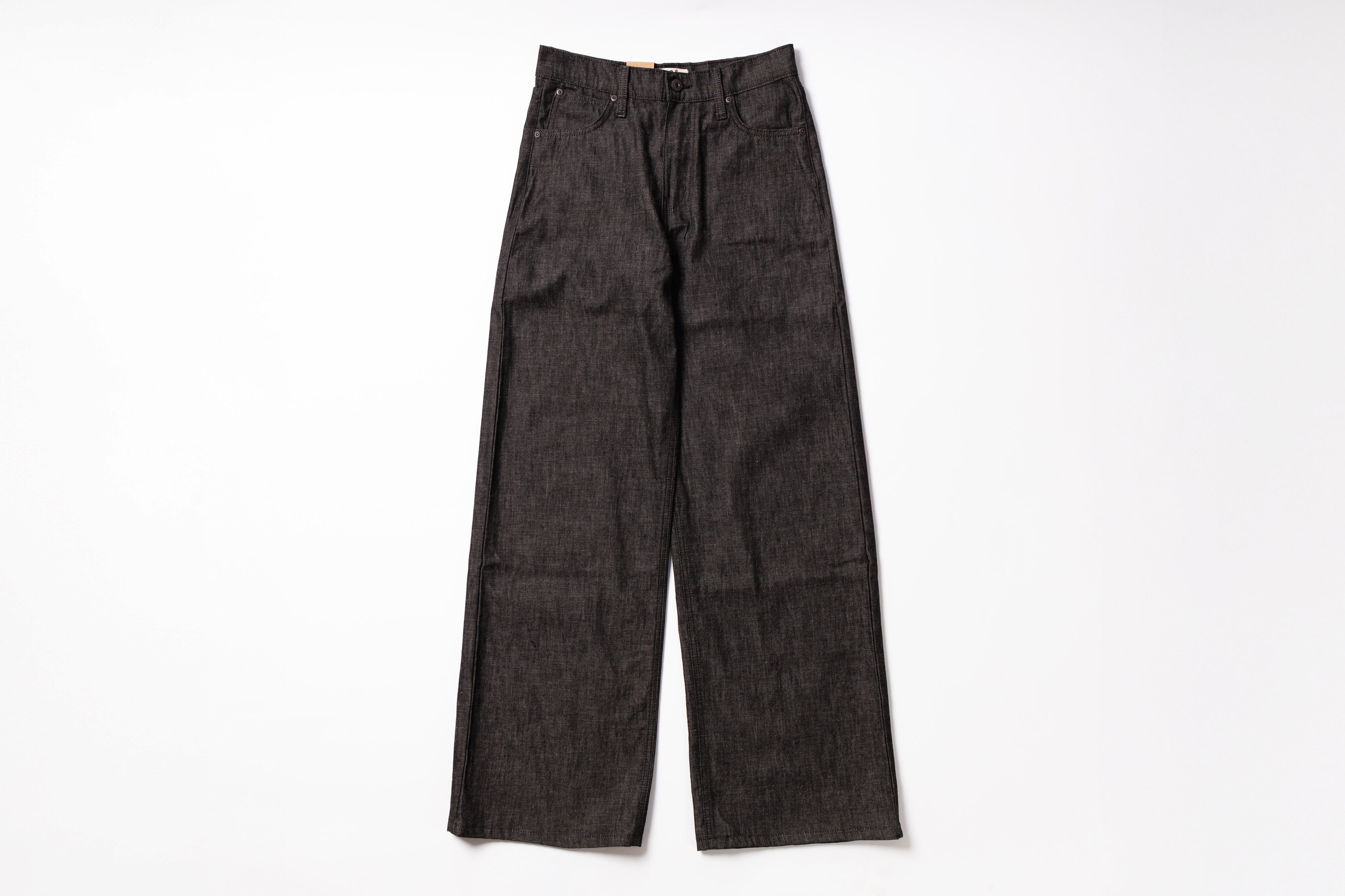 Dark gray pants on a white background