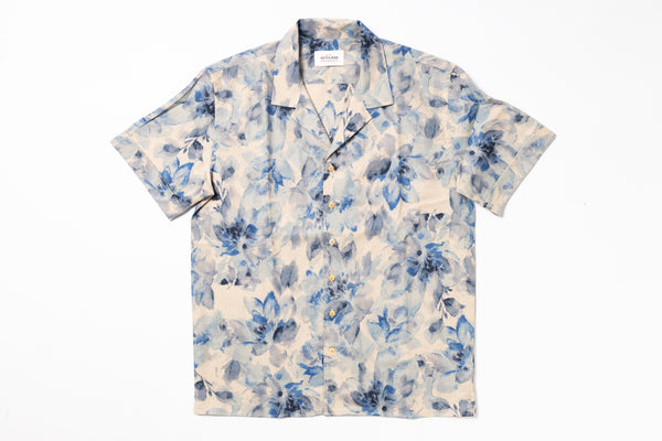 Floral patterned shirt on a white background