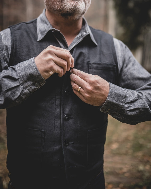 PIKE BROTHERS - 1937 Roamer Vest In Elephant Skin-3