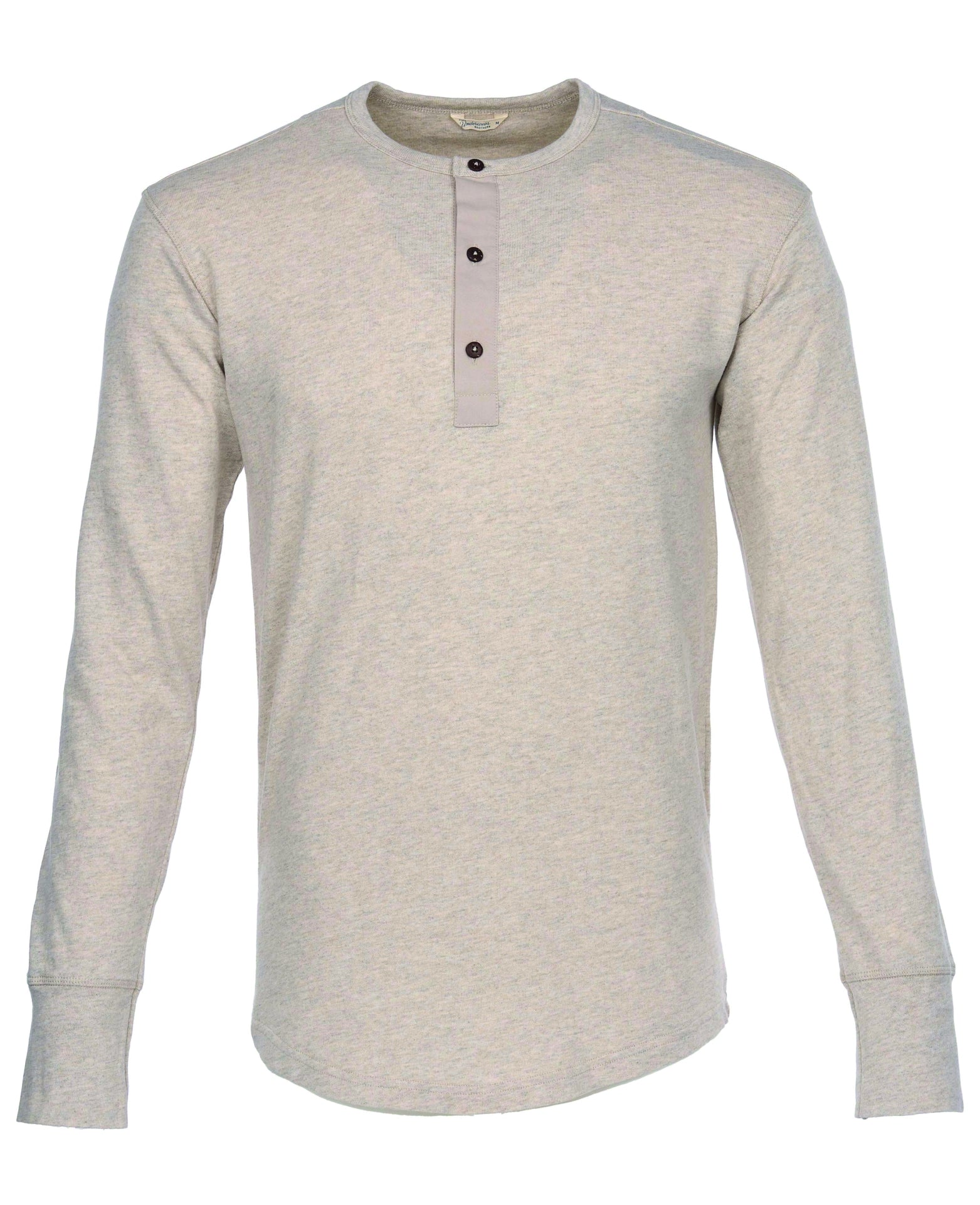 PIKE BROTHERS - 1927 Henley Shirt in Ecru Melange-1