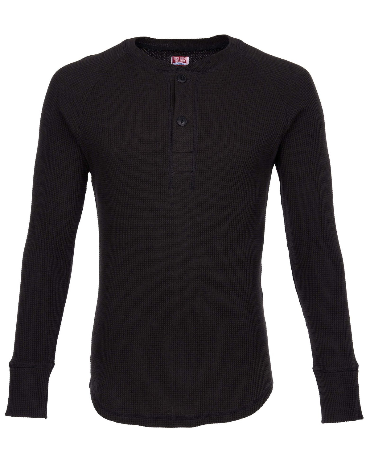 PIKE BROTHERS - 1936 Waffle Shirt in Black-1