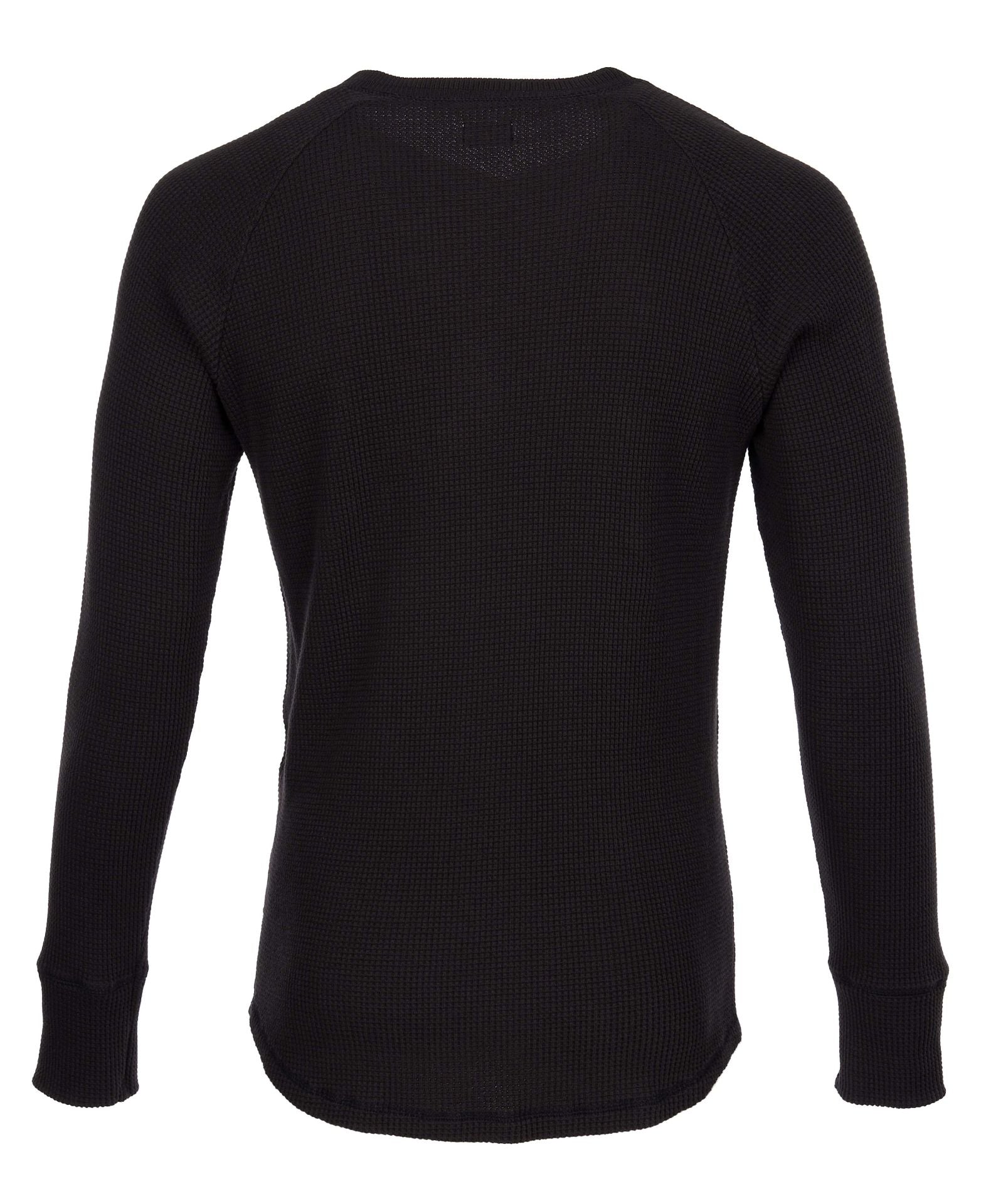 PIKE BROTHERS - 1936 Waffle Shirt in Black-2