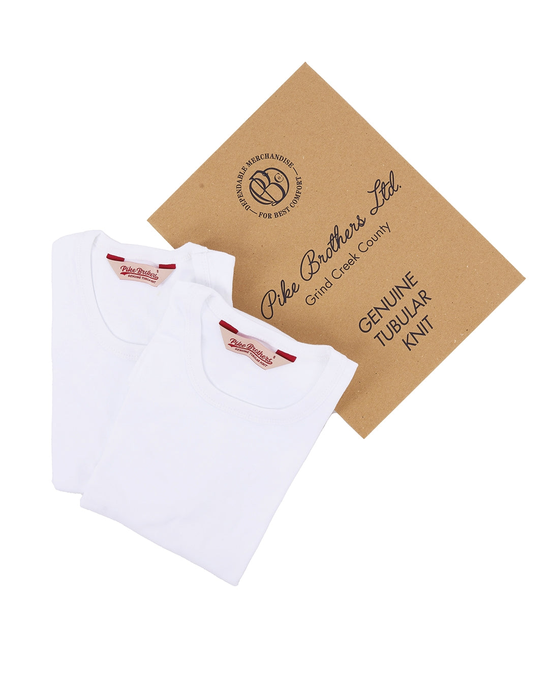 PIKE BROTHERS - 1947 Round Neck Set In White (2-Pack)